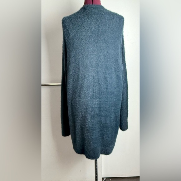 LOFT Blue Cardigan Sweater Open-Front Long Sleeve - Picture 4 of 6